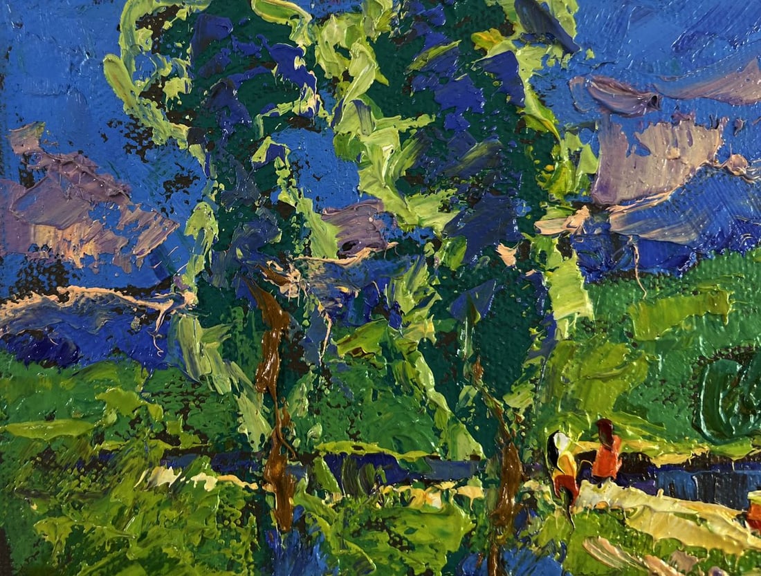Oil painting Summer vacation and field paths Oleksiy Ivanyuk - 7