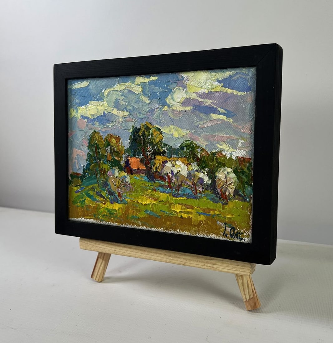 Oil painting Clouds drifting in the sky Oksana Ivanyuk - 2