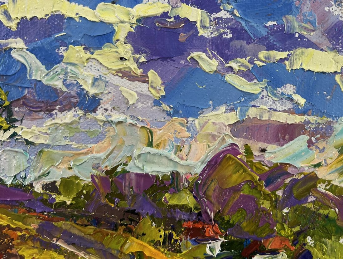 Oil painting Clouds float like fairy tail ships Oleksiy Ivanyuk - 4