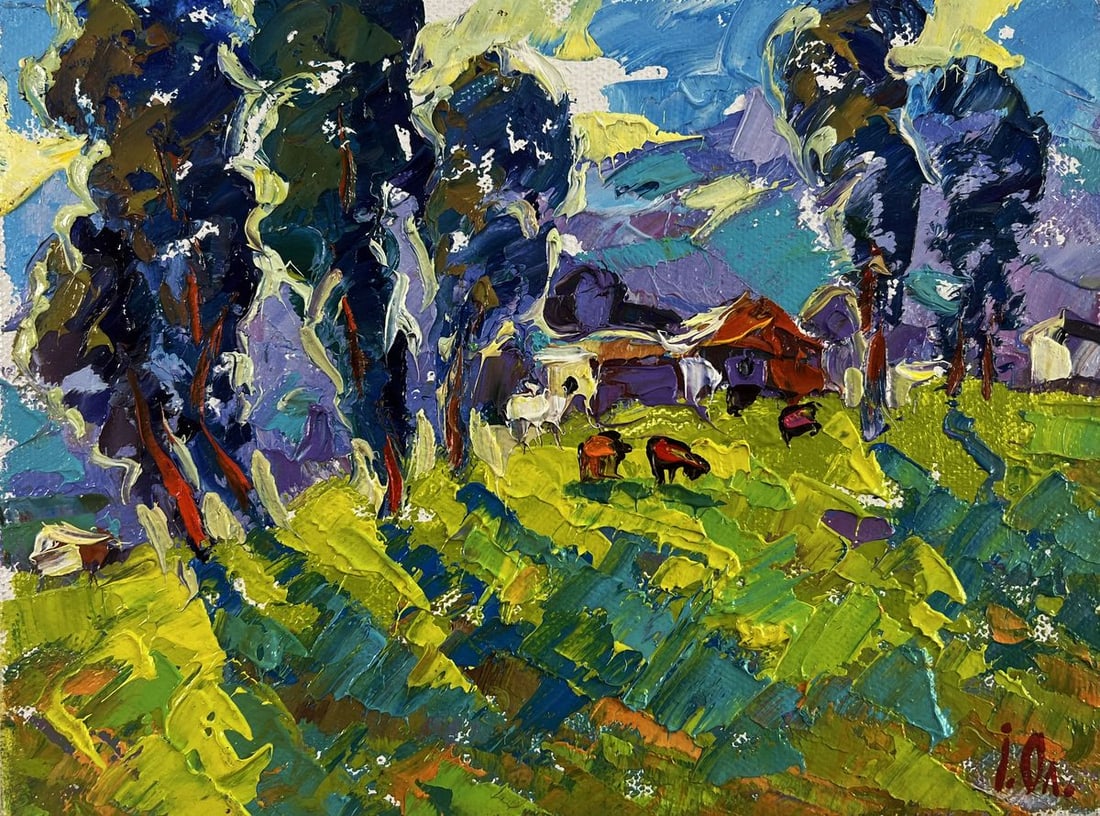 Oil painting Nature speaks in a whisper of grass Oleksiy Ivanyuk - 3