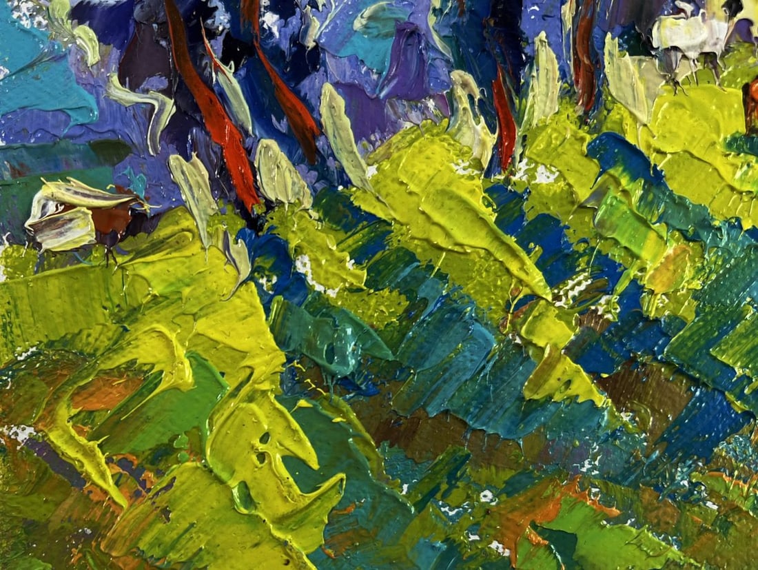 Oil painting Nature speaks in a whisper of grass Oleksiy Ivanyuk - 6