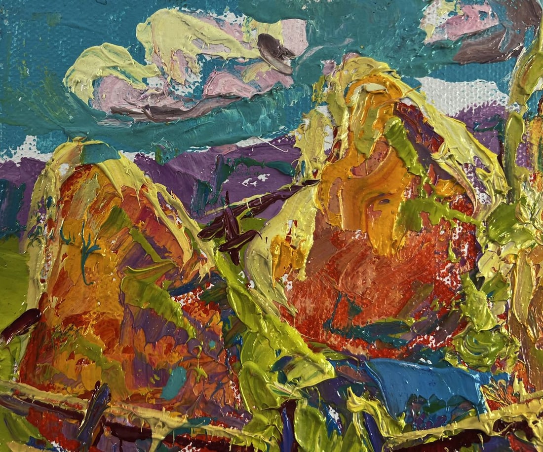 Oil painting Moments of happiness under the blue sky Oleksiy Ivanyuk - 7