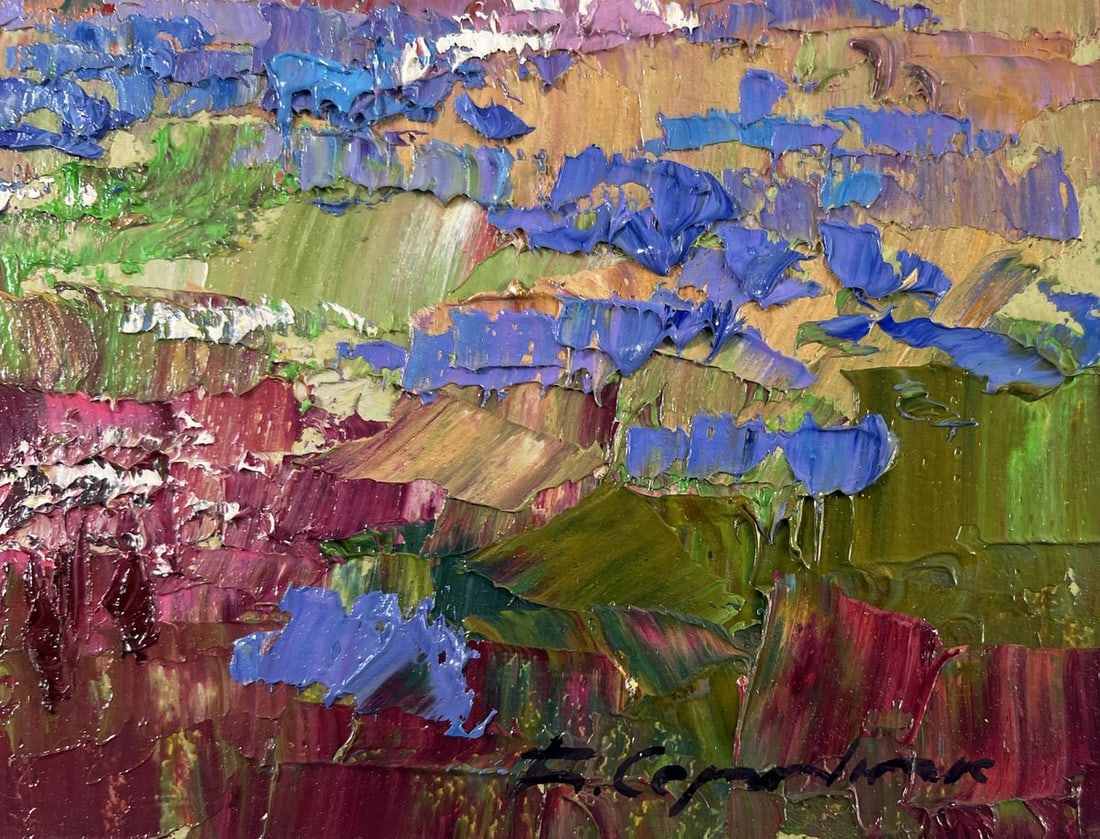 Oil painting Where flowers whisper spring Boris Serdyuk - 5