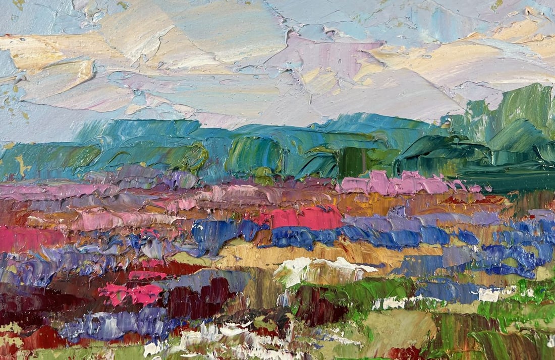 Oil painting Where flowers whisper spring Boris Serdyuk - 7