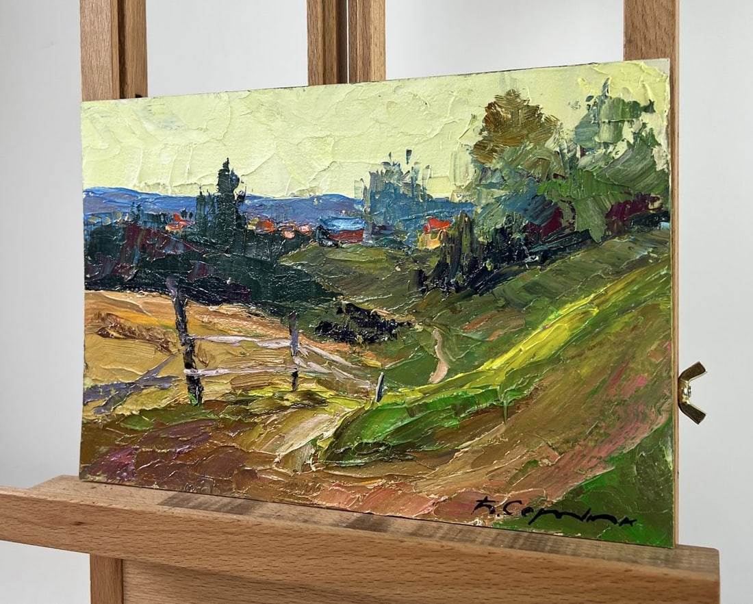 Oil painting Where the forest touches the mountains Boris Serdyuk - 2