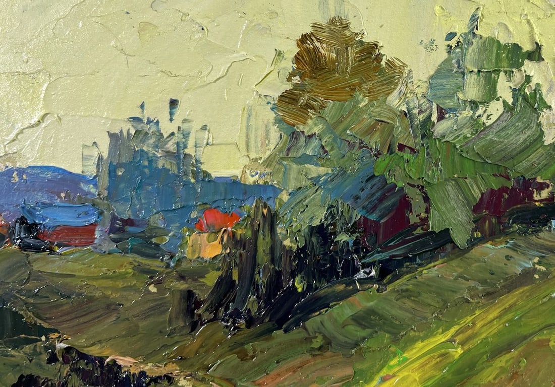 Oil painting Where the forest touches the mountains Boris Serdyuk - 4