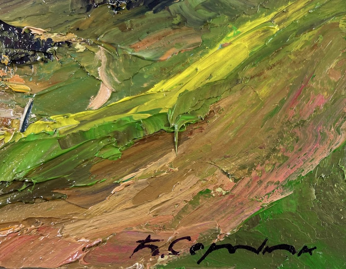 Oil painting Where the forest touches the mountains Boris Serdyuk - 5