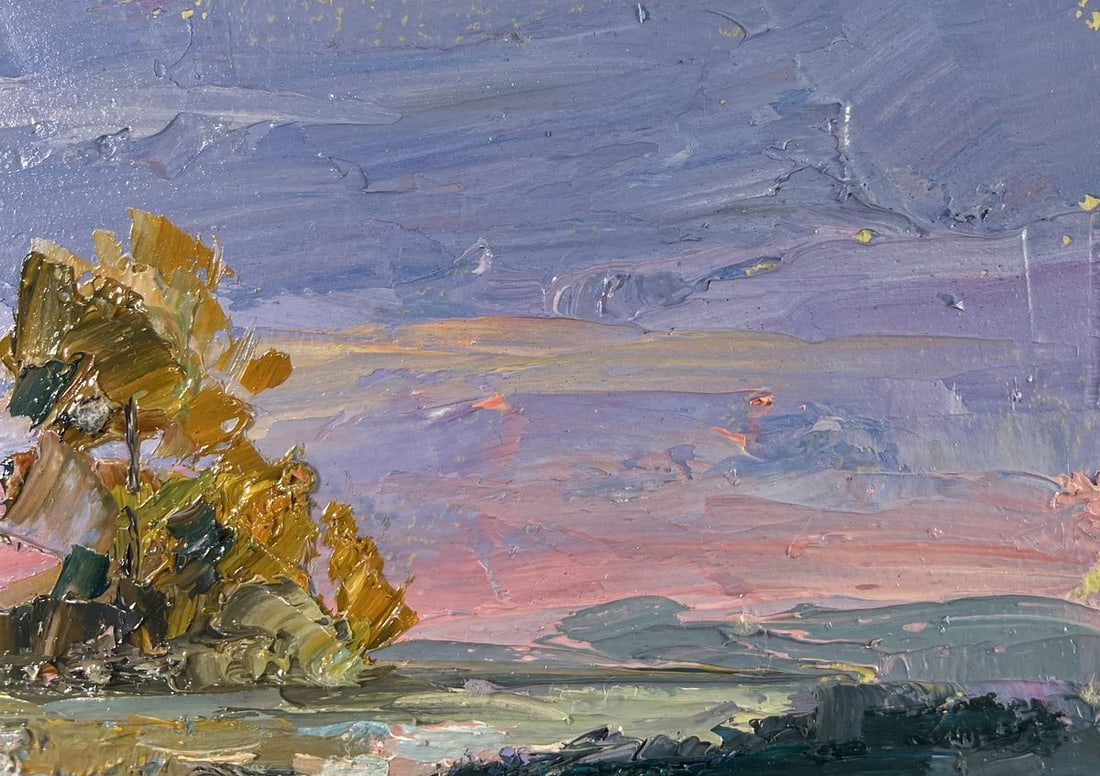 Oil painting A quiet night passes among the grasses Boris Serdyuk - 4