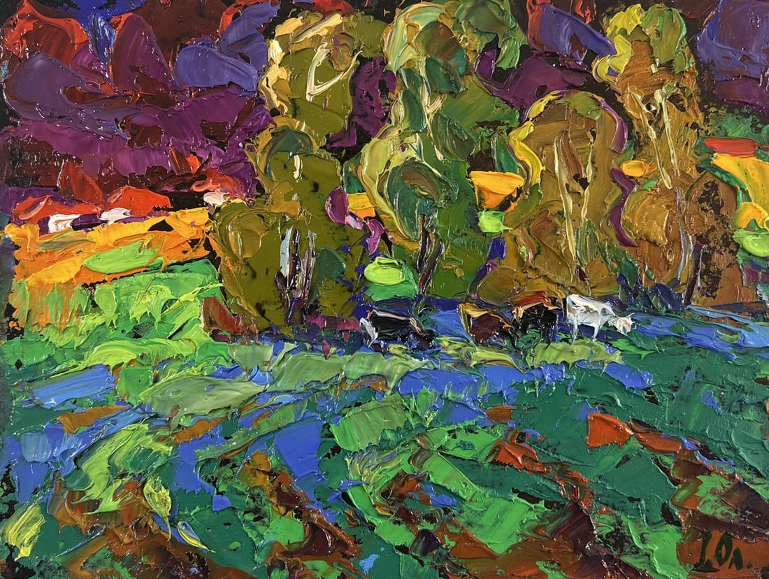 Oil painting The sky is preparing lightning Alex Kalenyuk - 3