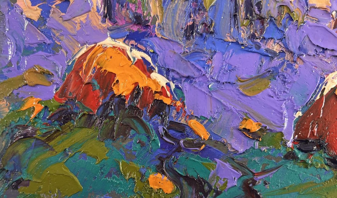 Oil painting In the blue distance of dreams Alex Kalenyuk - 6