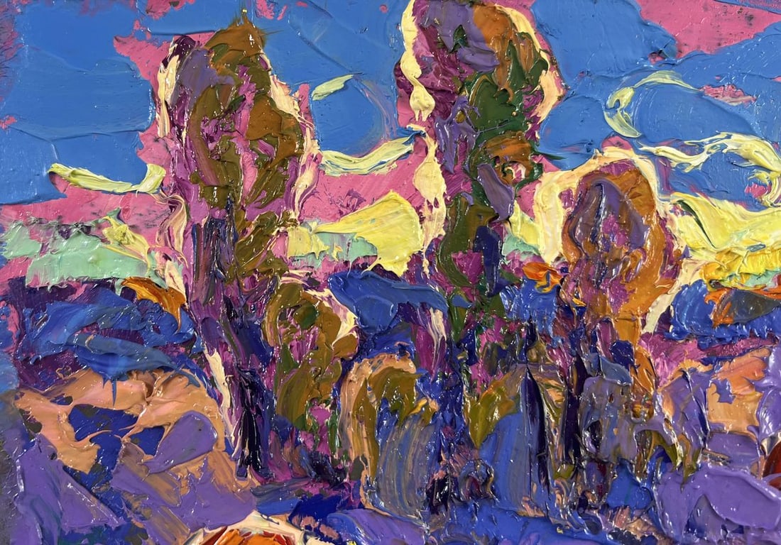 Oil painting In the blue distance of dreams Alex Kalenyuk - 7