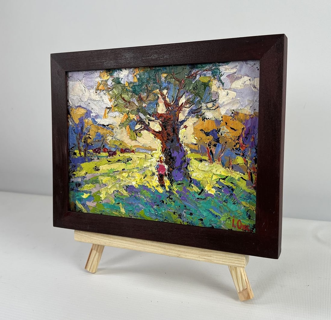 Oil painting The heat hangs over the field Oksana Kalenyuk - 2