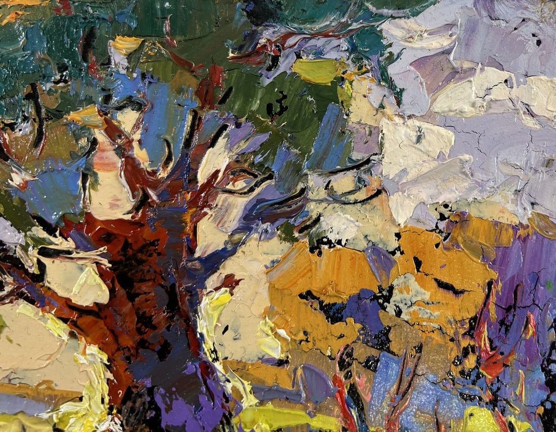 Oil painting The heat hangs over the field Oksana Kalenyuk - 4