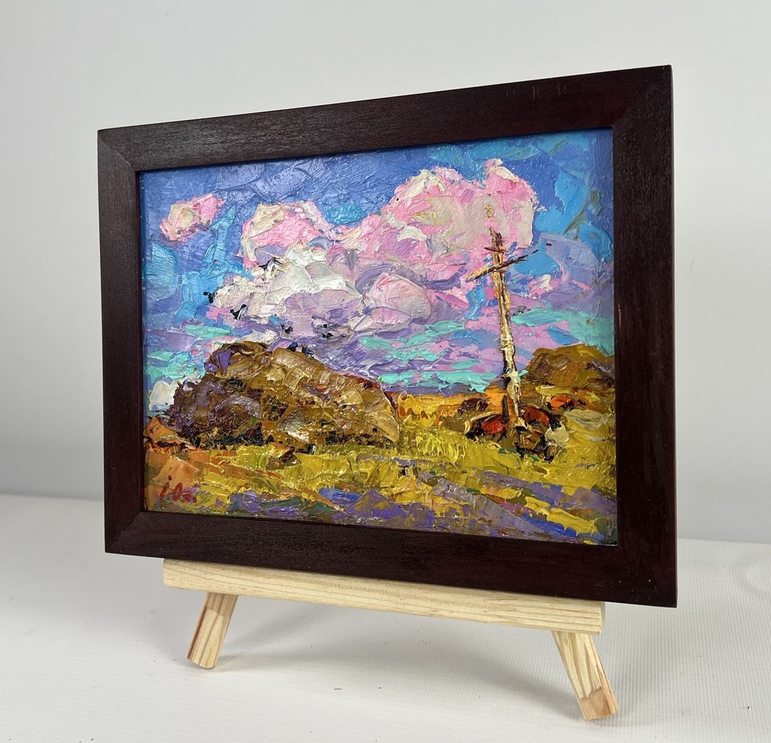 Oil painting The sun touches the ground Alex Kalenyuk - 2