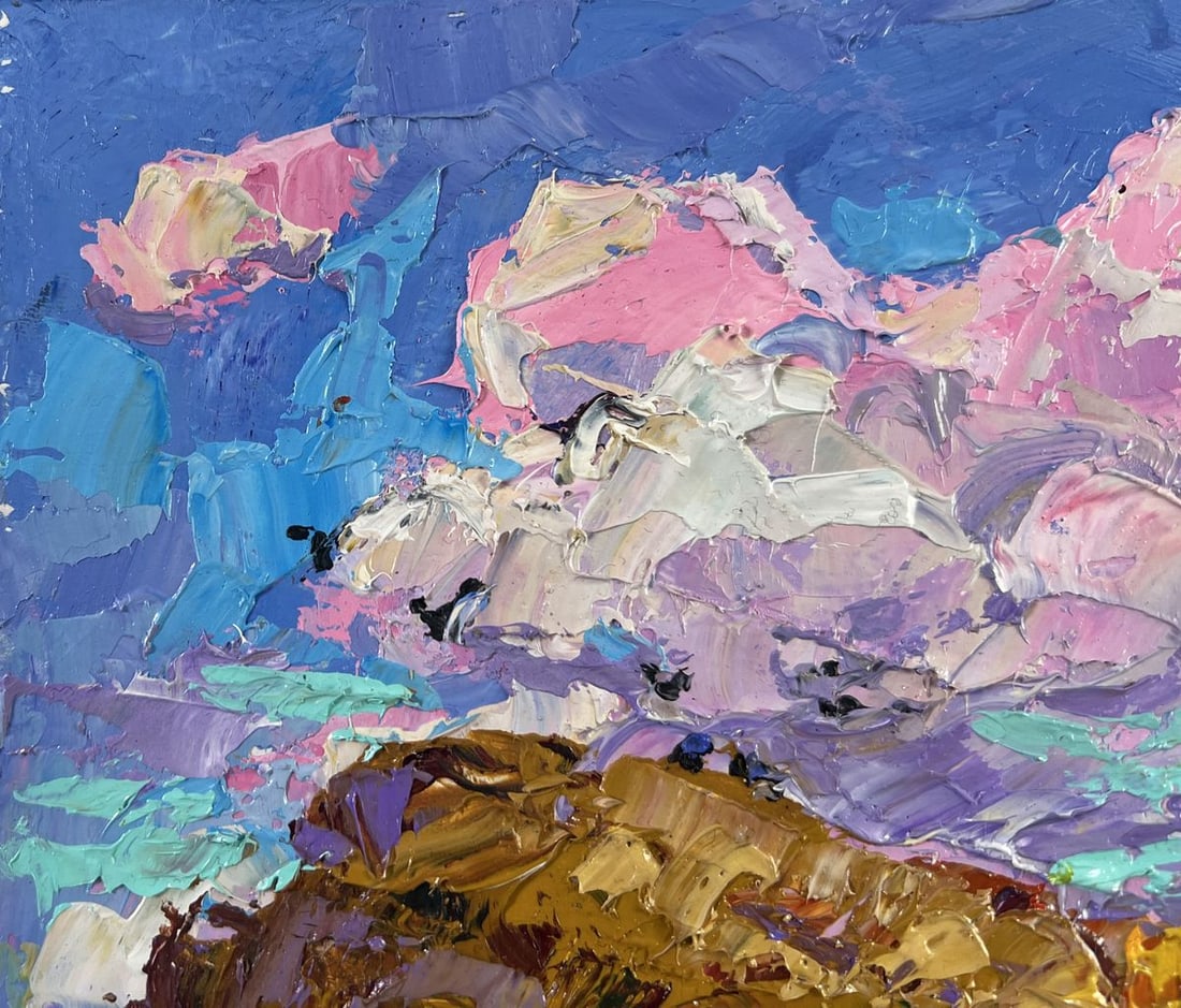 Oil painting The sun touches the ground Alex Kalenyuk - 7