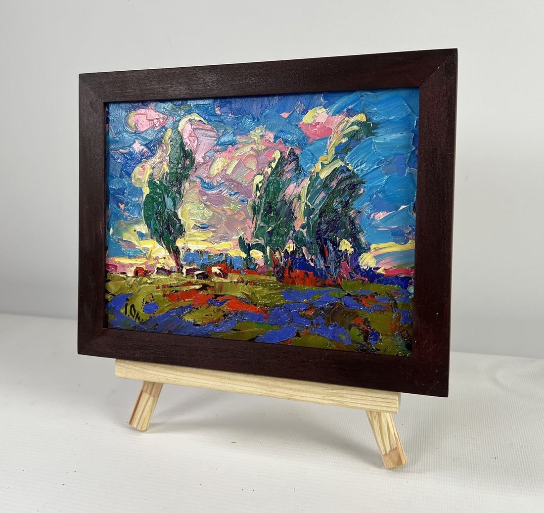 Oil painting The whisper of the breeze in the fields Alex Kalenyuk - 2