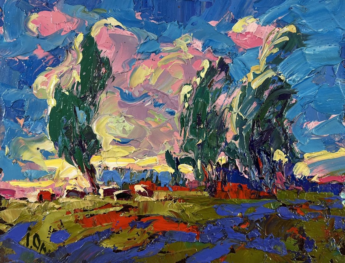 Oil painting The whisper of the breeze in the fields Alex Kalenyuk - 3