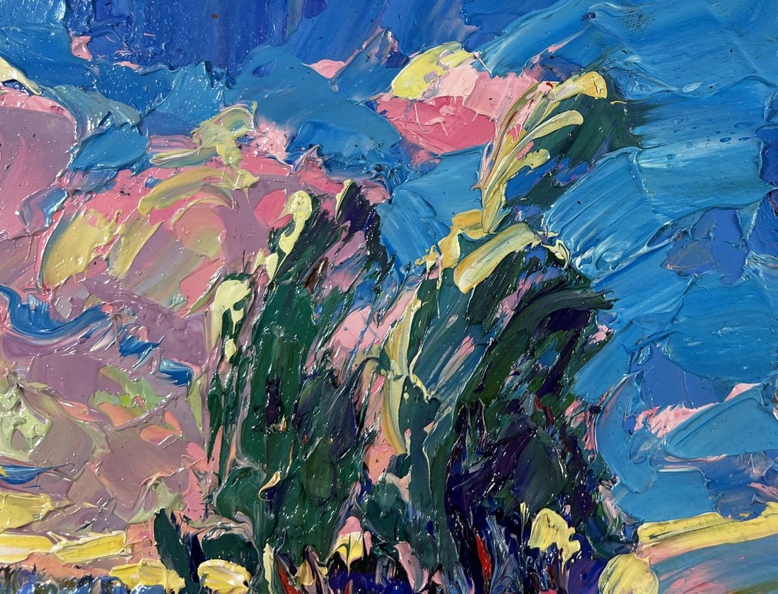 Oil painting The whisper of the breeze in the fields Alex Kalenyuk - 4