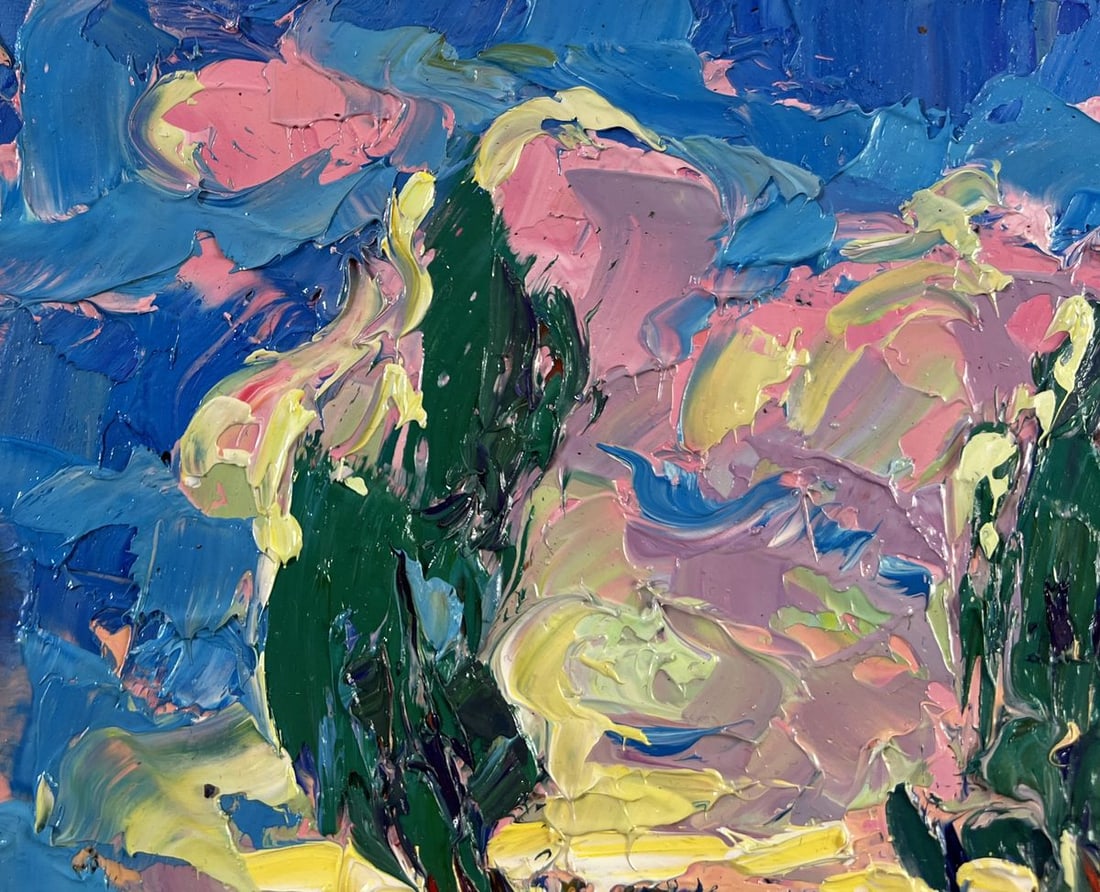 Oil painting The whisper of the breeze in the fields Alex Kalenyuk - 7