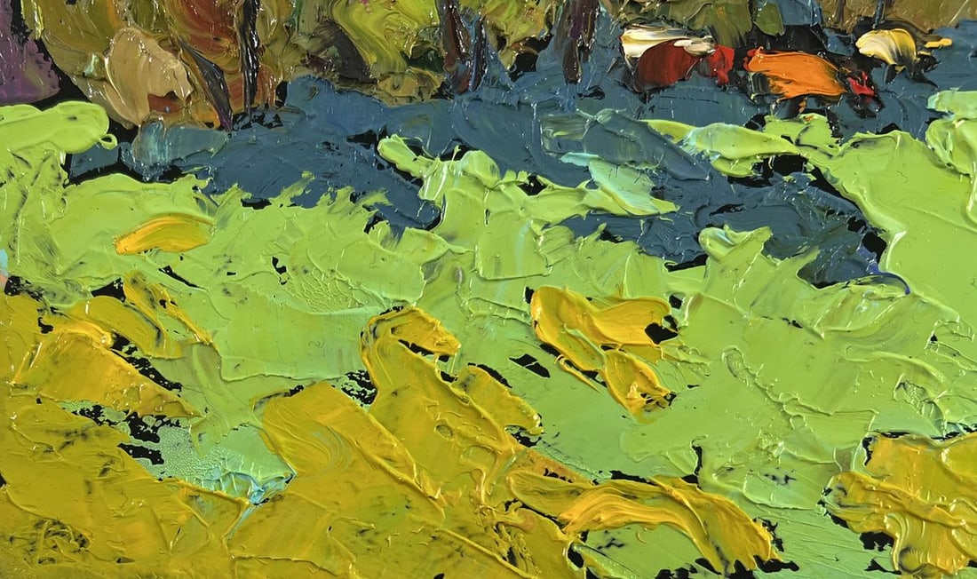 Oil painting Where the field meets the forest Alex Kalenyuk - 6