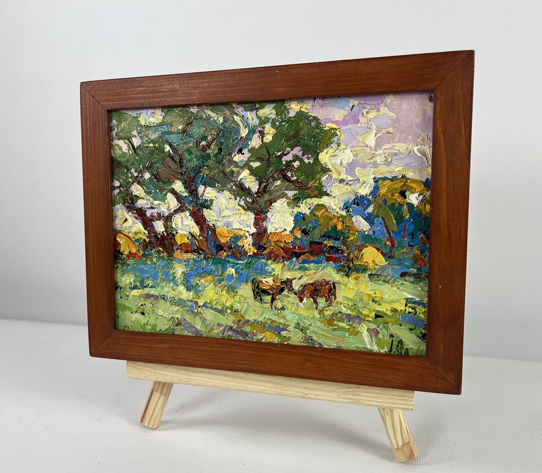 Oil painting Warmth in the heart of the heat Alex Kalenyuk - 2