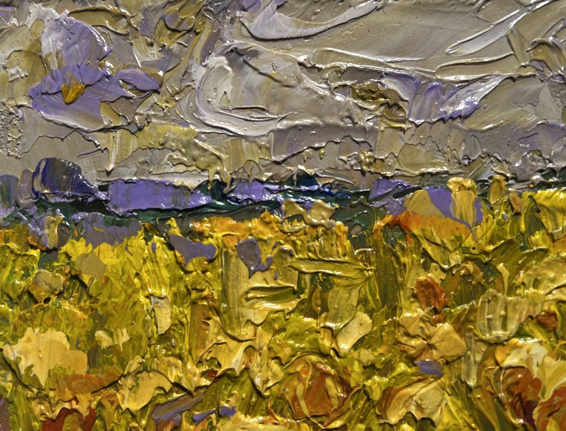Oil painting Field of sunflowers Alex Kalenyuk - 4