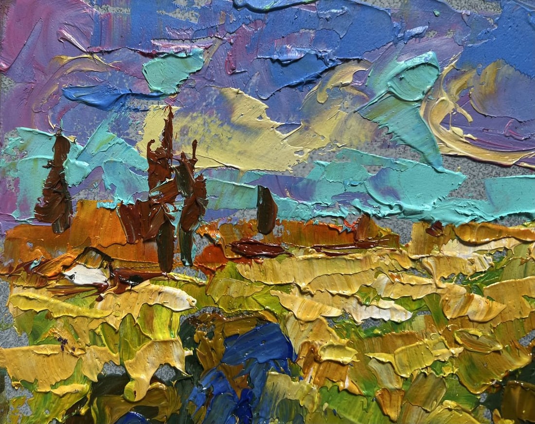 Oil painting Sunny summer day Alex Kalenyuk - 4