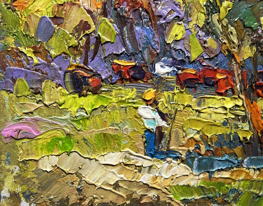 Oil painting Hot day in the field Oksana Kalenyuk - 5