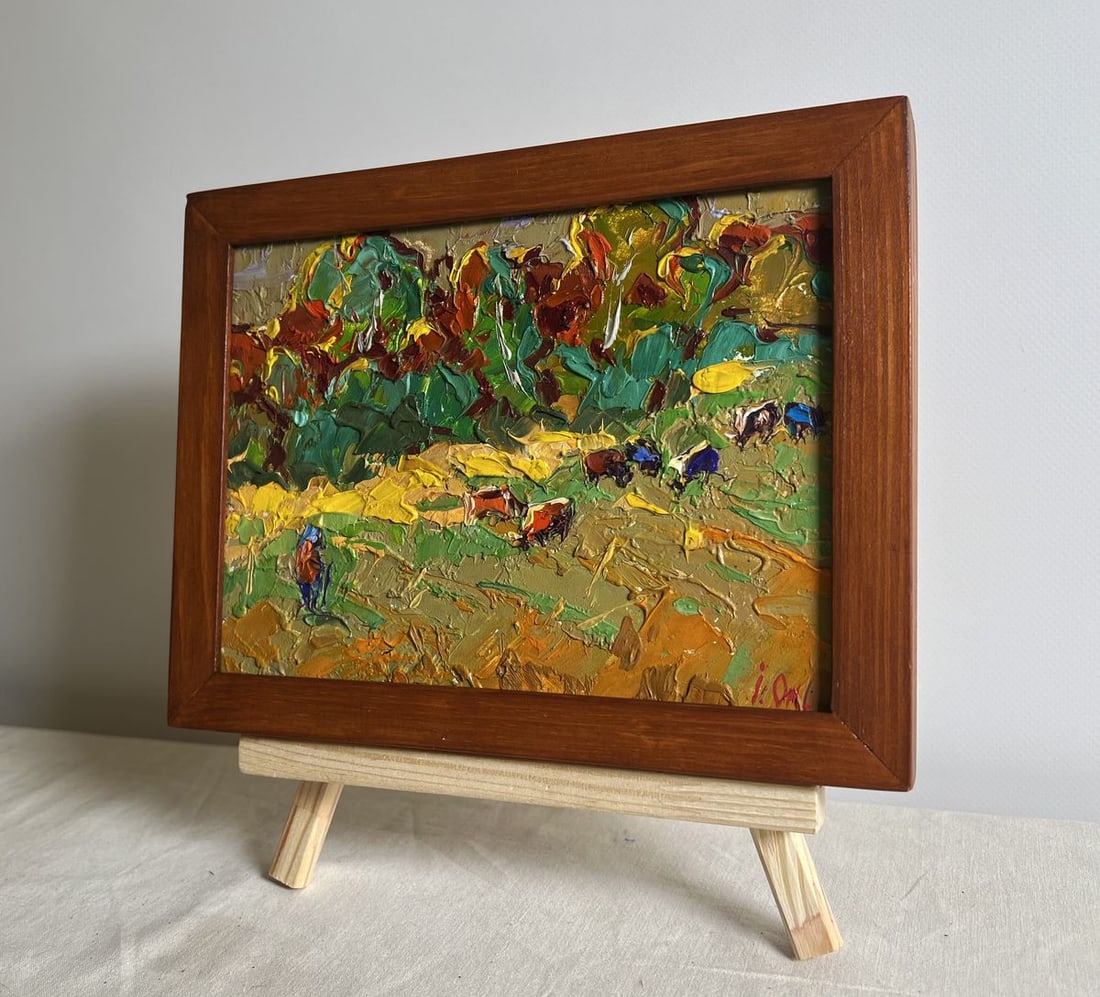 Oil painting In the Field on a walk Alex Kalenyuk - 2