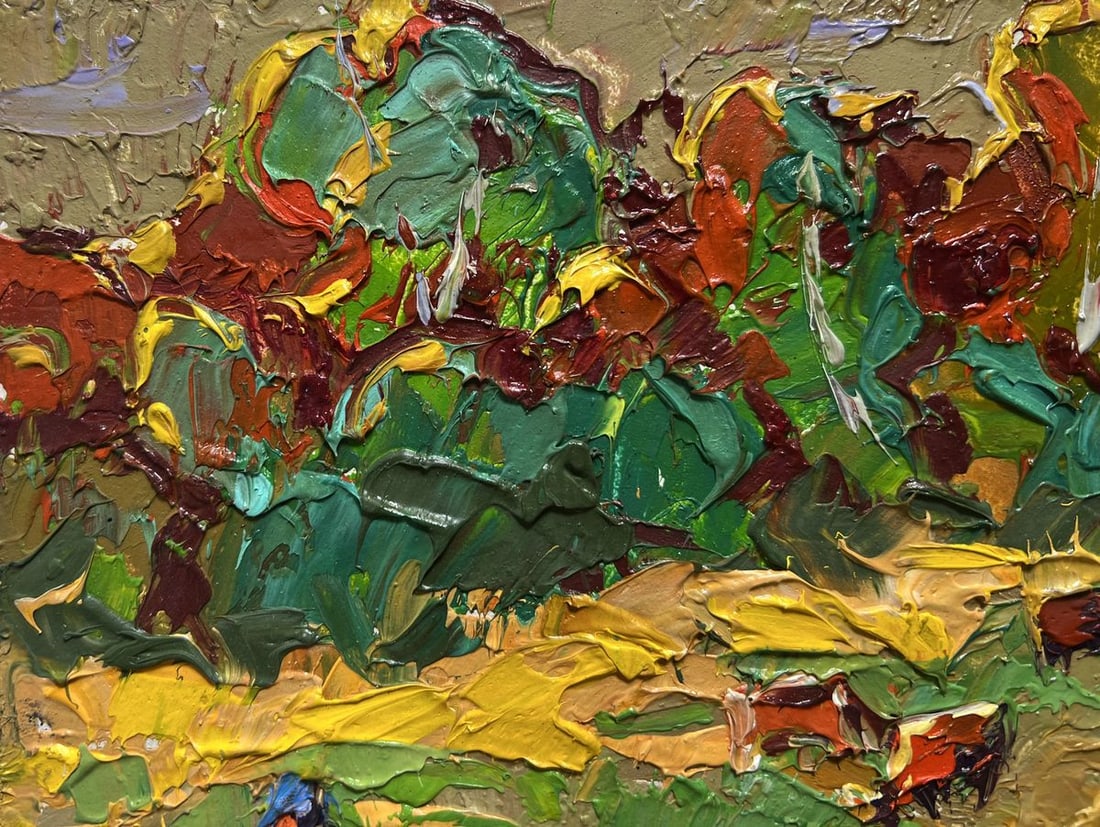 Oil painting In the Field on a walk Alex Kalenyuk - 4