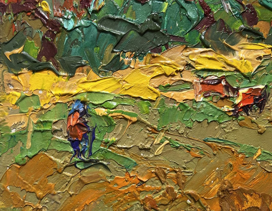 Oil painting In the Field on a walk Alex Kalenyuk - 5