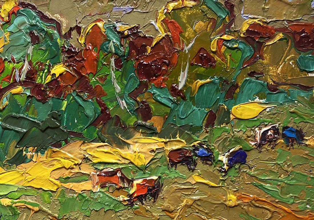 Oil painting In the Field on a walk Alex Kalenyuk - 8