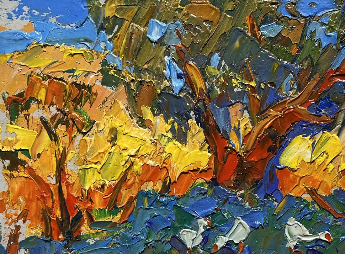 Oil painting In the shade of the willow Alex Kalenyuk - 7