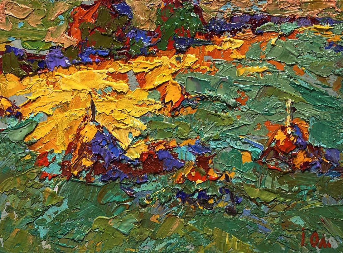 Oil painting The last ray of sunshine Alex Kalenyuk - 3