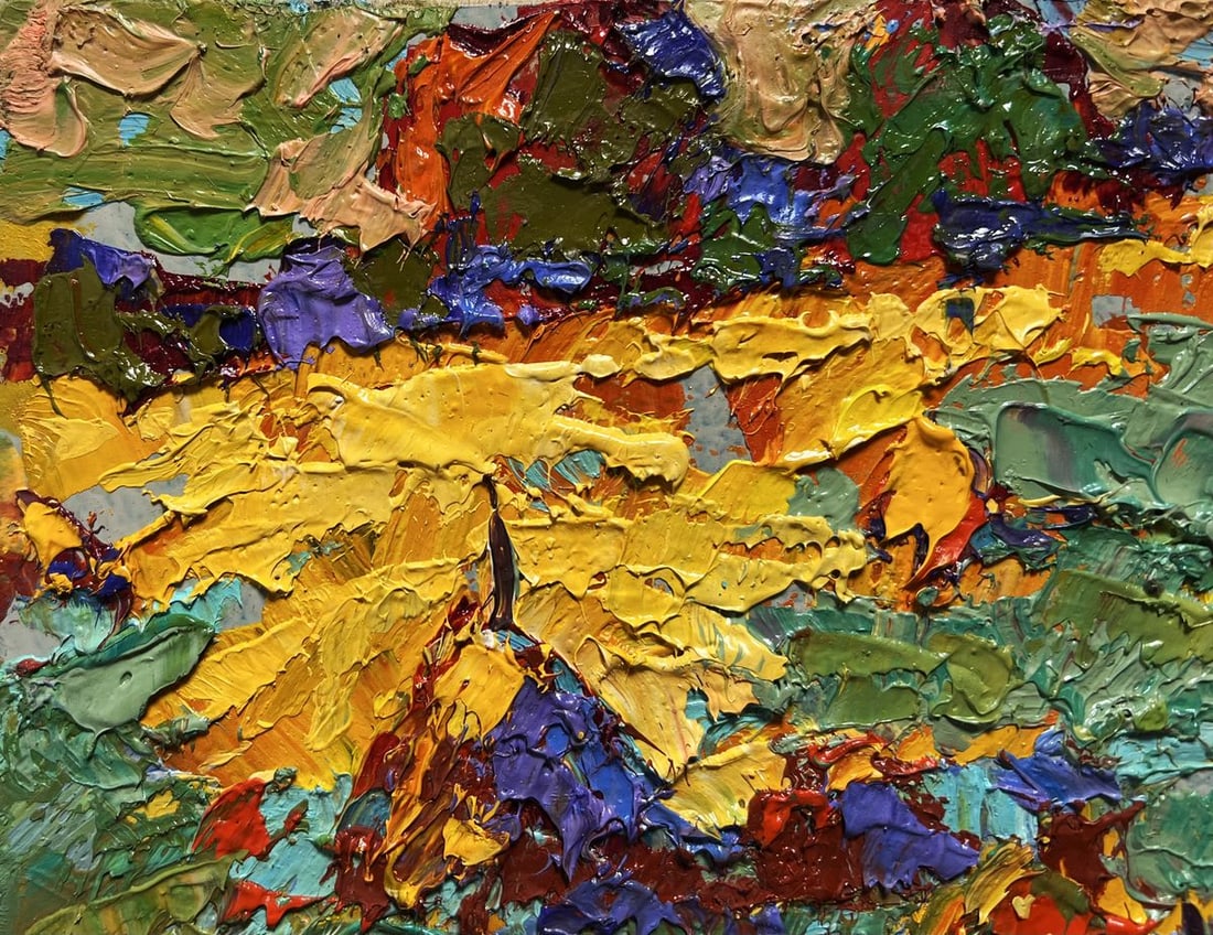 Oil painting The last ray of sunshine Alex Kalenyuk - 6