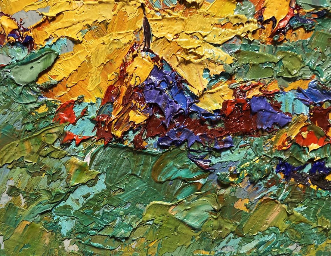 Oil painting The last ray of sunshine Alex Kalenyuk - 7