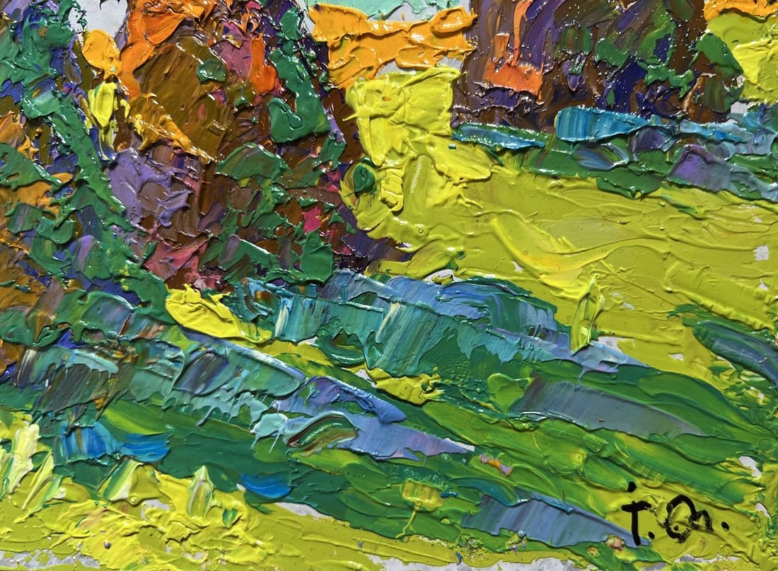 Oil painting Fragrant hay in the field Alex Kalenyuk - 9