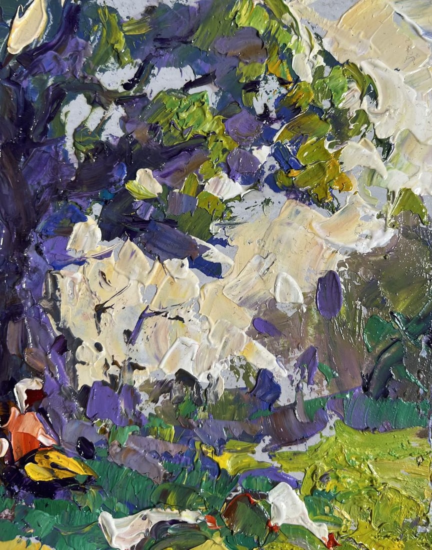 Oil painting Relaxing in the meadow Alex Kalenyuk - 4