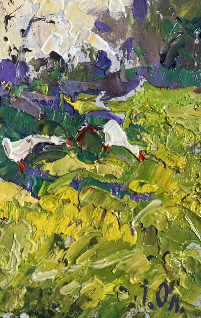 Oil painting Relaxing in the meadow Alex Kalenyuk - 9