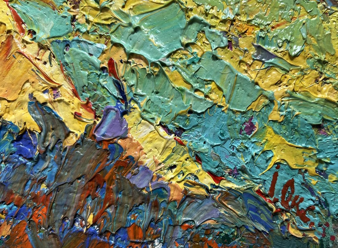 Oil painting Flowering meadows Oksana Kalenyuk - 9