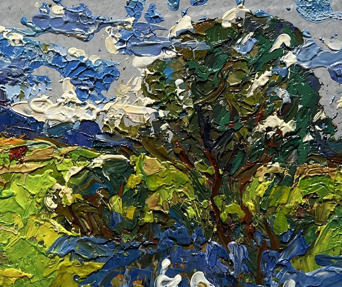 Oil painting Summer smell of grass Alex Kalenyuk - 8