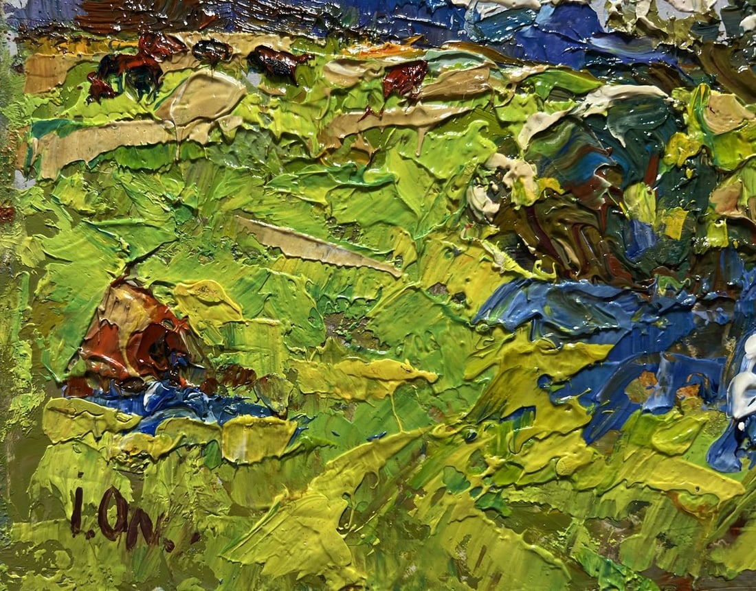 Oil painting Summer smell of grass Alex Kalenyuk - 9