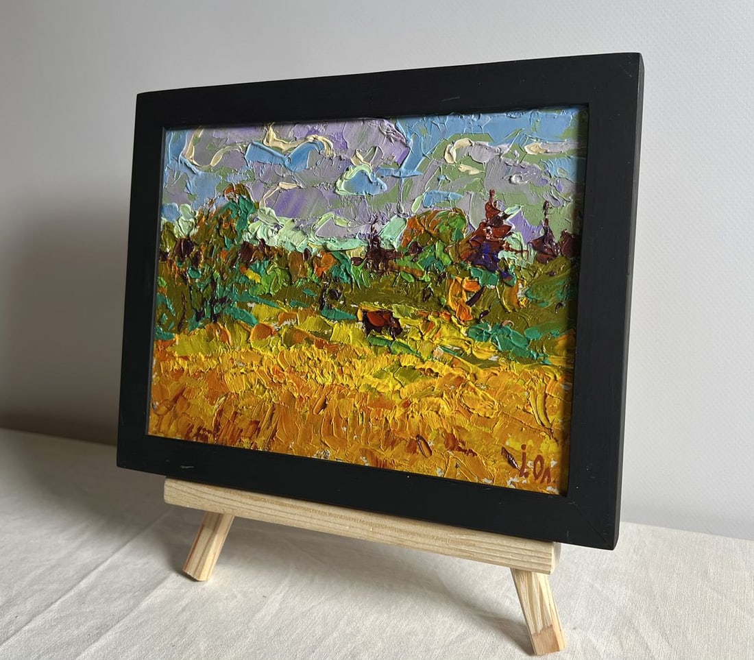 Oil painting Field and forests Alex Kalenyuk - 2