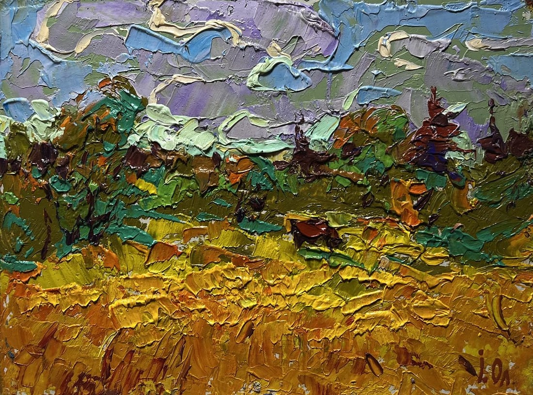 Oil painting Field and forests Alex Kalenyuk - 3