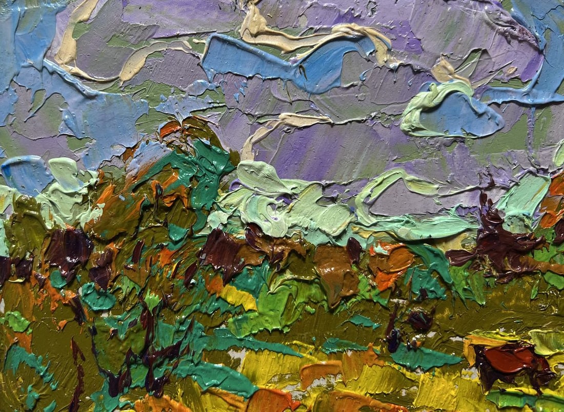 Oil painting Field and forests Alex Kalenyuk - 4