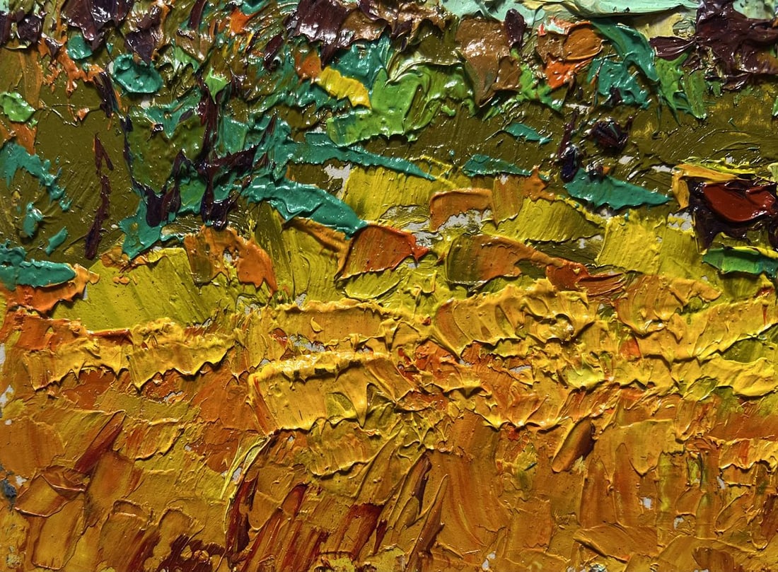 Oil painting Field and forests Alex Kalenyuk - 5