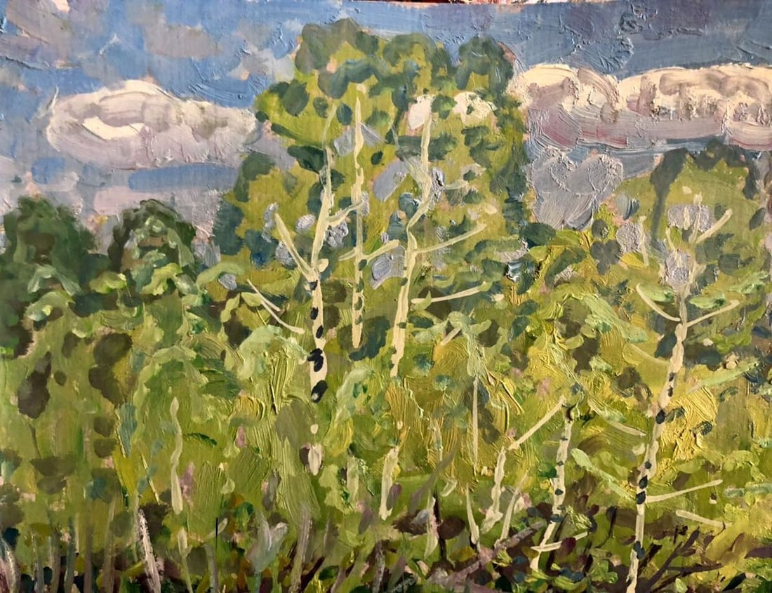 Oil painting Summer in the bloom of the beautiful Kolosovsky Georgiy Sergeevich - 2