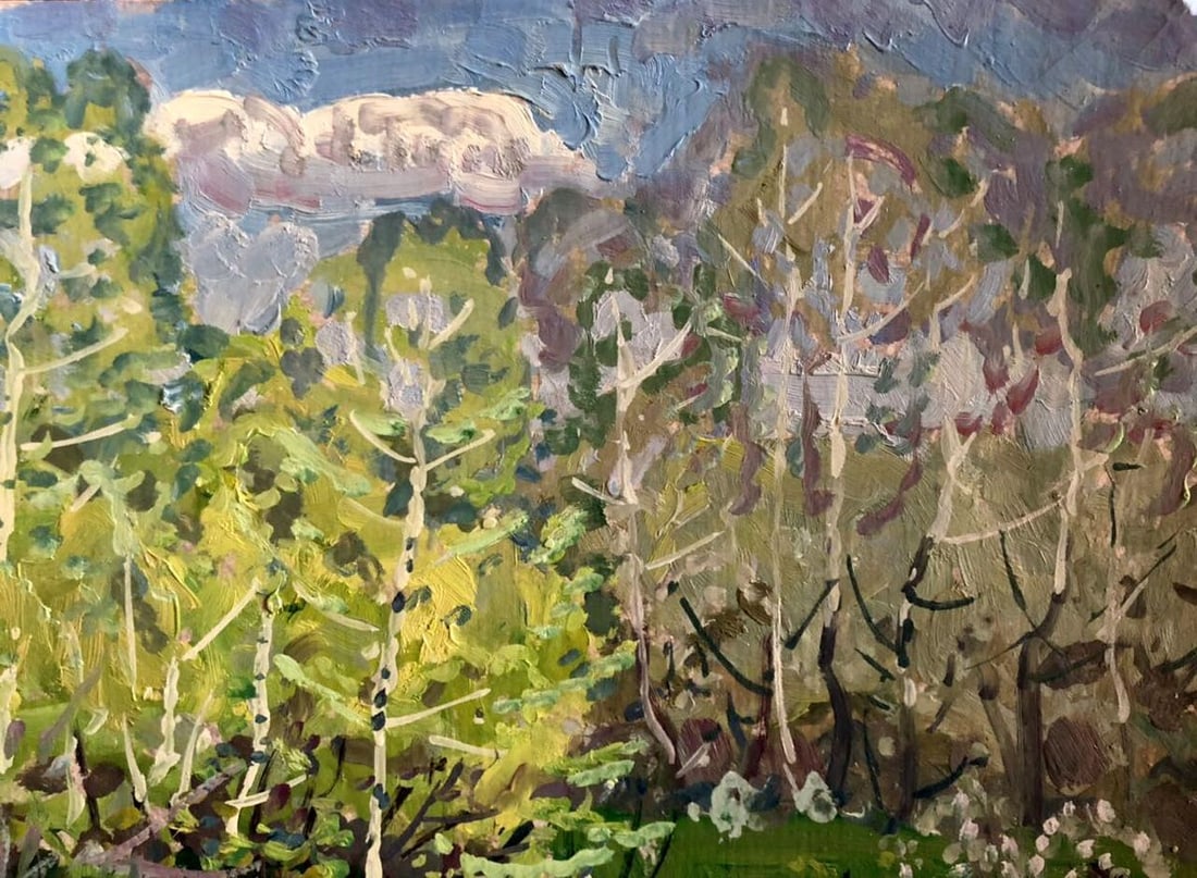 Oil painting Summer in the bloom of the beautiful Kolosovsky Georgiy Sergeevich - 3