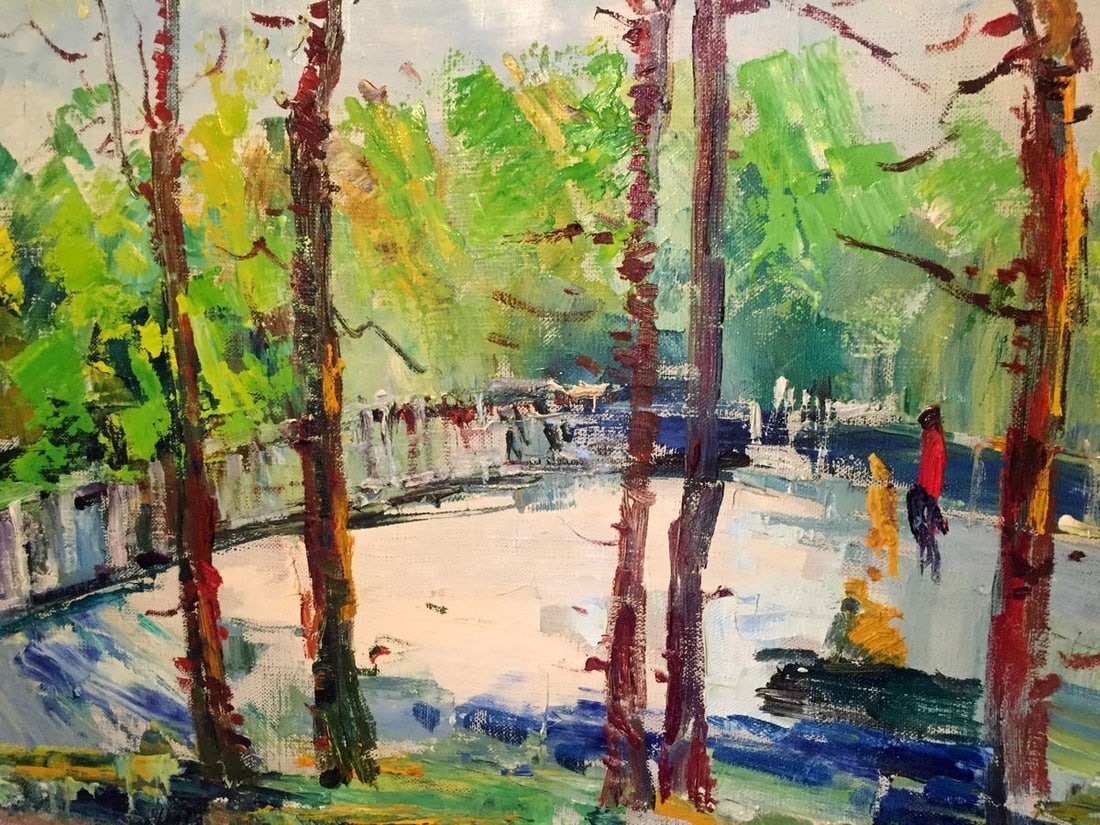 Oil painting Forest park Titko Stepan Ilich - 2