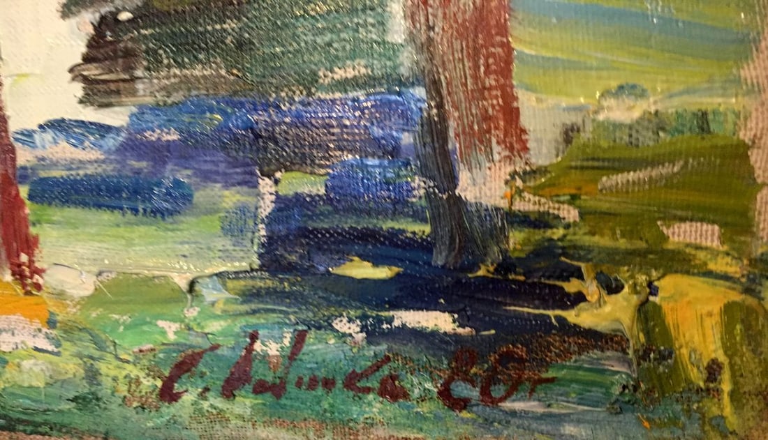 Oil painting Forest park Titko Stepan Ilich - 7